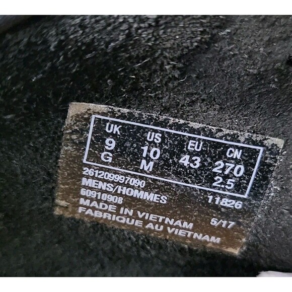 CLARKS Wallabee Shoes Mens 10 Black Leather Lace Up Moccasin Comfort Casual - Picture 9 of 9